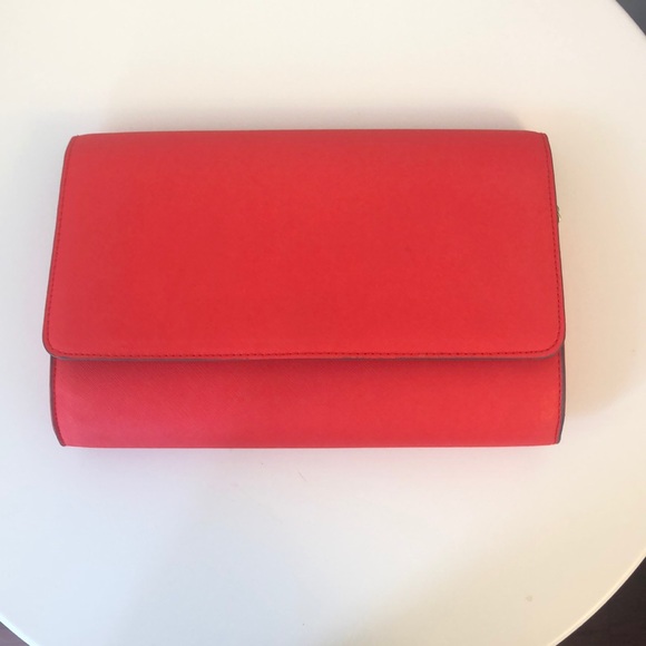 H&M Red Faux Saffiano Crossbody Purse - Picture 8 of 8